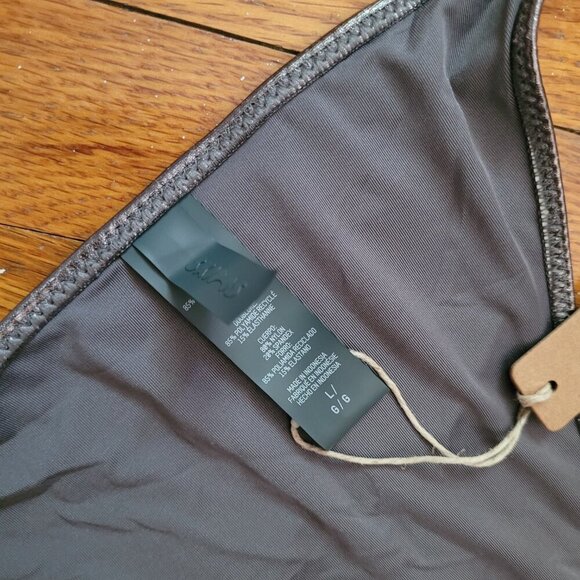 NWT SKIMS | Metallic Swim Tie Bikini Bottom | Sz. L - Picture 5 of 8